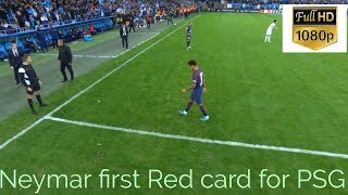 Neymar First Red Card For PSG Full Clip