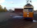 NKA M51 nummer 56 rullar fram vid vagnhallen
