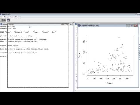 how to perform a regression analysis in r