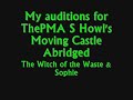 Howls Moving Castle auditions