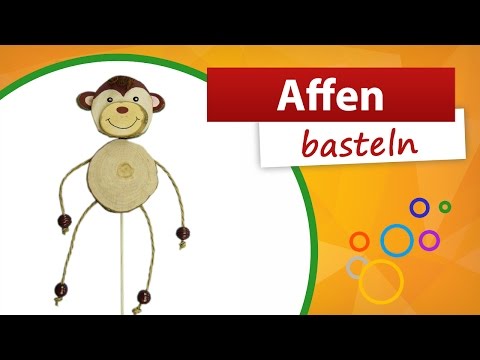 Affen basteln | Trendmarkt24 - Basteln mit Holz
