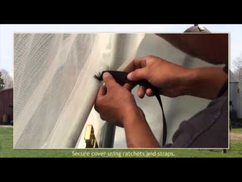 how to fasten plastic to greenhouse