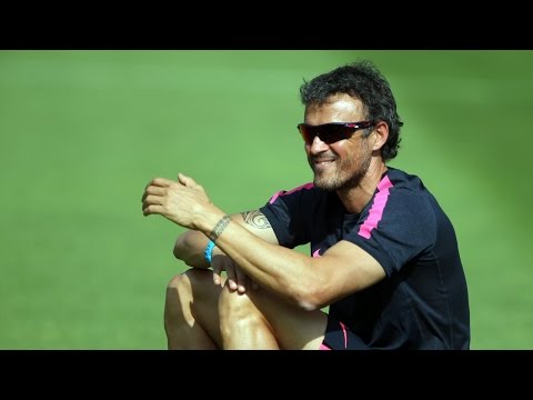 Luis Enrique hace un llamamiento a la afición para el partido con el APOEL Luis Enrique hace un llamamiento a la afición para el partido con el APOEL