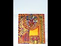 enviromental art work card board and wood painted relief
