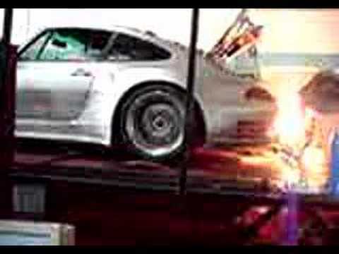 GT PROパフォーマンスのTuning WWW.GTPRO.COMの火を噴いている850rwhp dyno