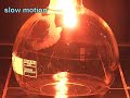 Combustion of iron in pure oxygen