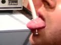 triple tongue piercings