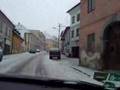 Entering Banská Štiavnica
