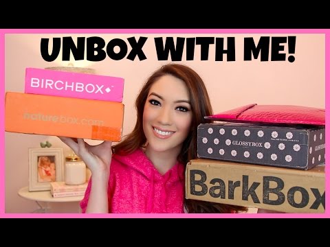 box - Hey guys! I woke up and decided to sit down and film while I have my Sunday morning coffee and open my monthly boxes! I'm opening BarkBox, NatureBox, BirchBox, Ipsy and GlossyBox! I also give...