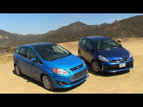2013 Ford C-MAX vs Toyota Prius V Hybrid Mashup Review 2013 Ford C-MAX vs Toyota Prius V Hybrid Mashup Review