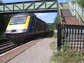 FGW HST 43027 through Freshford with horns 17/07/05