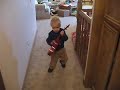 Micah Walking and Multi-tasking