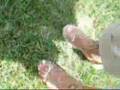 French Tip Toes in Sandals