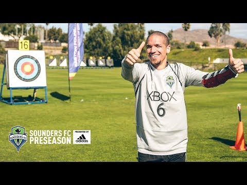 Video: Sounders take a break with archery lessons