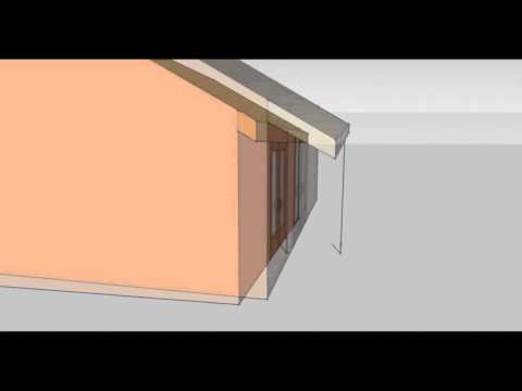 how to attach overhang to house