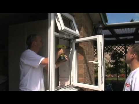 how to fit upvc window hinges