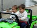 Logan rides his new jeep