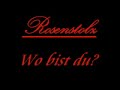 Rosenstolz - Wo bist du?