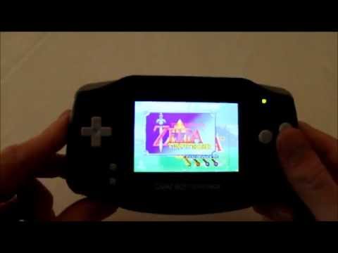 how to adjust brightness on gba