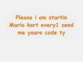 Mario kart friend code(Send me youre's)