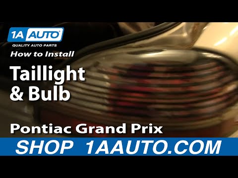 How To Install Replace Taillights and Bulb 97-03 Pontiac Grand Prix 1AAuto.com