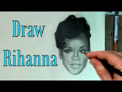 how to draw rihanna