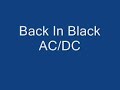 back in black ac/dc