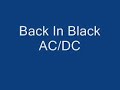 back in black ac/dc