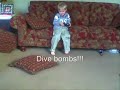Airhogs Havoc landing on ceiling fan Airhogs Havoc landing on ceiling fan