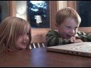 The kids laughing at Tom and Jerry The kids laughing at Tom and Jerry