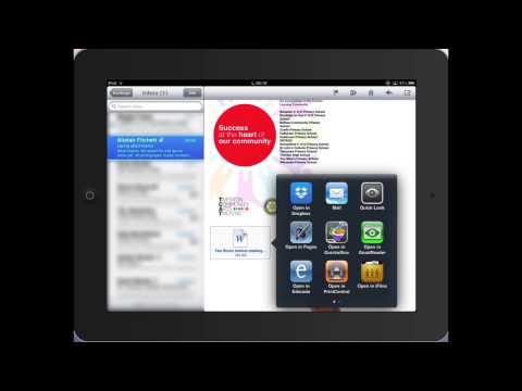 how to attach attachment on ipad email