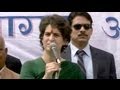 UP polls: Priyanka Gandhi campaigns with kids