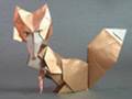 Instructions for an origami vixen / fox (Román Díaz)