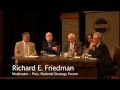 Demonstrators and NATO Experts Panel Discussion
