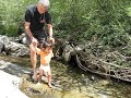 Papou et Zeb au torrent Papou et Zeb au torrent