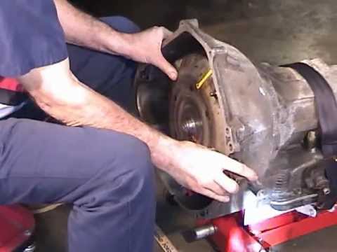 How to correctly position the converter when installing a Ford AOD trans.