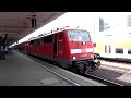 Abfahrt des RegionalExpress (RE) mit BR 111 087-3 und Dostos zum Betriebshof