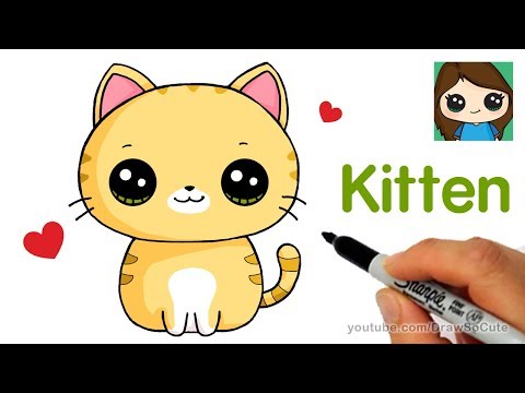 video-linktoworks-How to Draw a Kitten Super Easy - YouTube