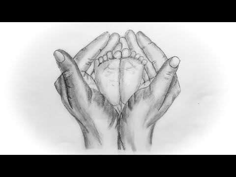 video-linktoworks-How to Draw a Baby Legs in the Parents Hands - YouTube