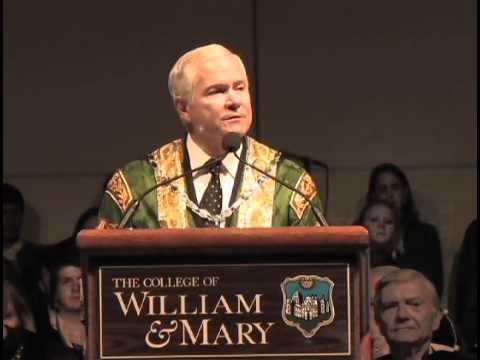 Commencement 2012: Chancellor Robert Gates' '65 remarks