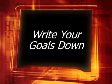 how to write goals