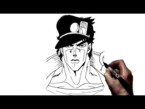 video-linktoworks-How to Draw Jotaro | Step By Step | JoJo's Bizarre...