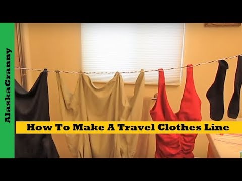 how to fasten clothesline