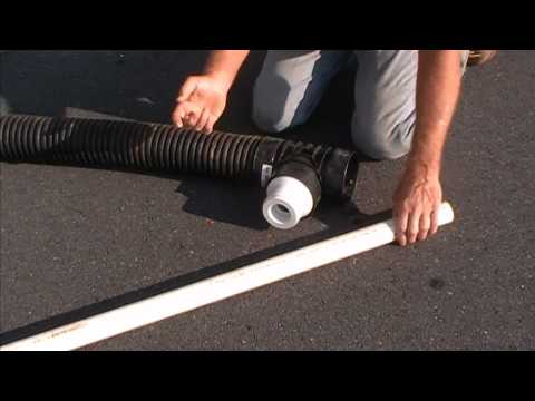 how to join corrugated drain pipe