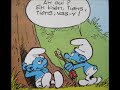 a short comic of the smurfs, spoken by me in french.