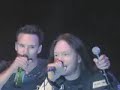 robert kronberg and joacim cans from hammerfall pairs up for a duet with bon jovis classic tune living on a prayer. filmed at the finnkamps-party on sept. 9th 2007