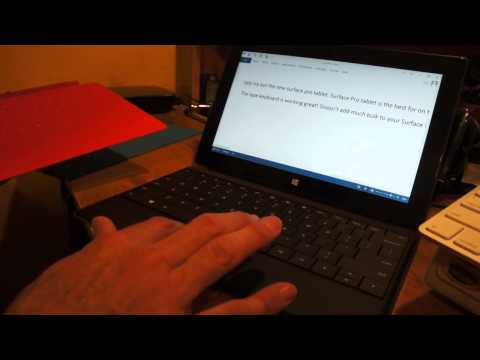 Touch Cover - A quick look at the difference between the Type Cover and the Touch Cover for the Microsoft Surface Tablet. Also in the video a way to use both cover keyboar...