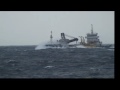 Great Siberian Sushi Run - Nordhavns running in rough seas in Japan
