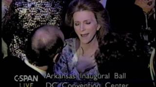 At President Clinton's Inauguration, Arkansas Ball, Bill Plays Saxophone; Jan. 1993
