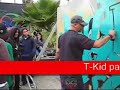 T-Kid paints in LA, 2008